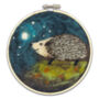 Hedgehog In A Hoop Needle Felting Craft Kit, thumbnail 3 of 5