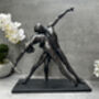 Dancing Couple Lovers Figurine – 37cm Black Ornament, thumbnail 3 of 12