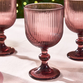 Set Of Four Luxury Rouge Wine Glasses, 3 of 6