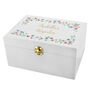 Personalised Fairytale Floral White Wooden Keepsake Box, thumbnail 10 of 11