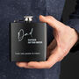 Personalised Father Of The Bride Wedding Hip Flask, thumbnail 2 of 5