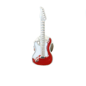 Red Guitar Lapel Pin Badge With Gift Box, 4 of 5