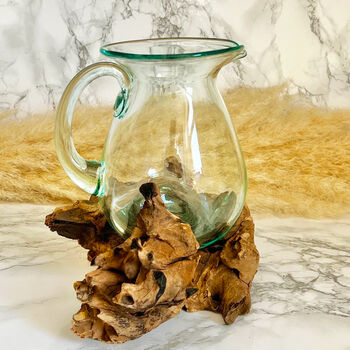 Molten Glass Serving Jug And Party Pitcher, 3 of 12