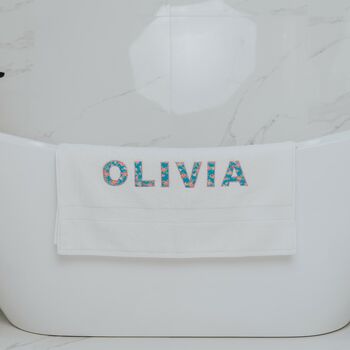 Personalised Cotton Children's Bath Towel, 3 of 9