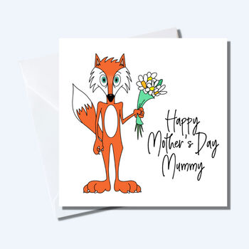 Personalised Fox Mother's Day Card, 2 of 2
