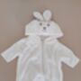 Personalised Baby Bunny Fleece All In One, thumbnail 6 of 9