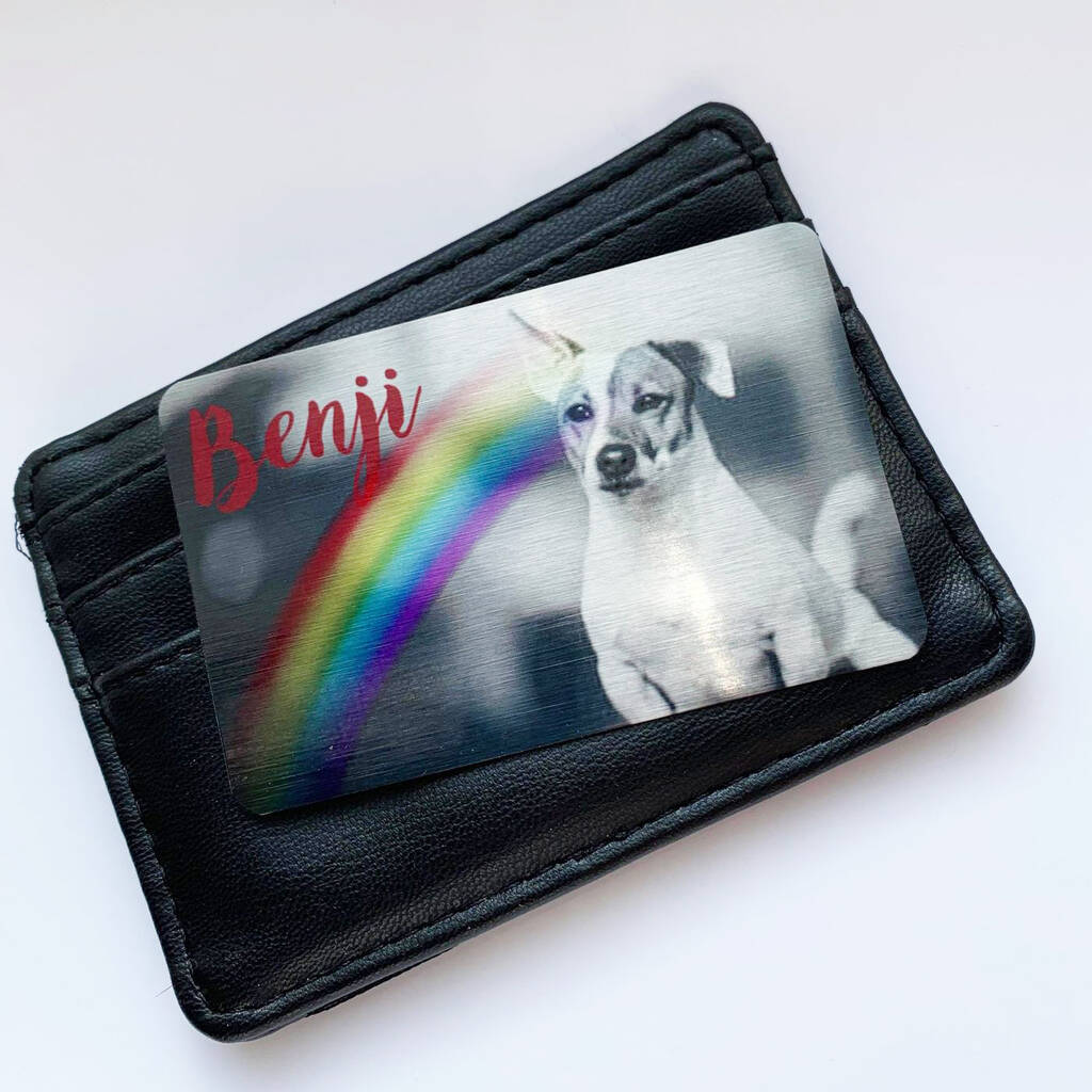 Personalised Pet Memorial Keepsake Card For Wallet By SoRealistic