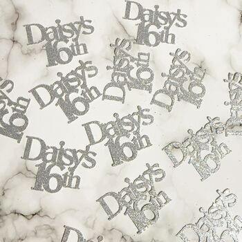 Personalised Glitter / Mirror Table Decorations, 3 of 10