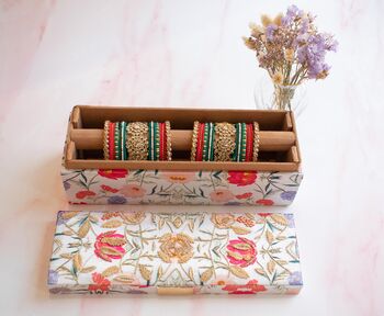 Floral Dreams Embroidered Bangle Box, 4 of 4