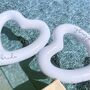 Personalised White Heart Pool Float, thumbnail 1 of 3