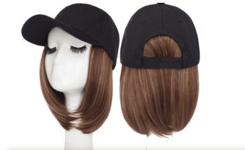 Baseball Cap With Hair Wig, 2 of 4