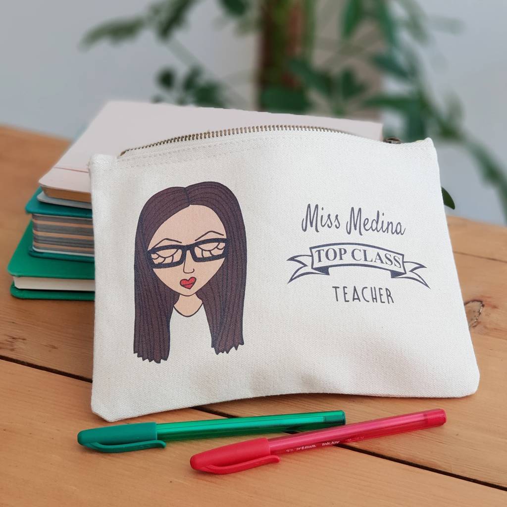 Personalised Top Class Teacher Pencil Case, 1 of 8