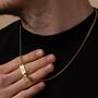 Gold Engravable 3mm Curb Link Necklace, thumbnail 2 of 11