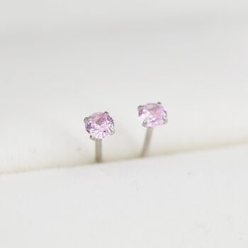 Sterling Silver October Birthstone Earrings, 8 of 12