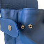 Royal Blue Leather Backpack, thumbnail 5 of 6