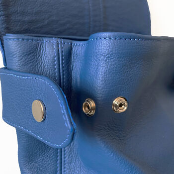 Royal Blue Leather Backpack, 5 of 6
