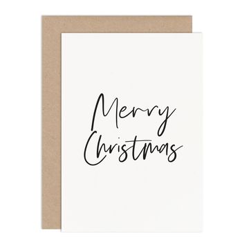 Simple Merry Christmas Card Pack, 2 of 2