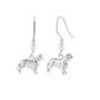 Sterling Silver King Charles Spaniel 3D Earrings, thumbnail 3 of 7