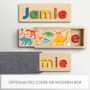Personalised Dinosaurs Wooden Name Puzzle, thumbnail 4 of 6