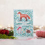 Forest Animals Christmas Pack Of Four Cards, thumbnail 2 of 6