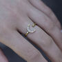 Moon And Star Cubic Zirconia Ring, thumbnail 6 of 6