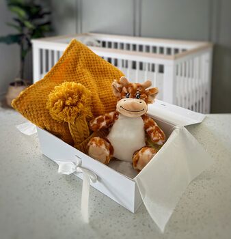 Personalised Giraffe Toy Baby Gift, 2 of 3