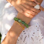 Chunky Green Beads Toggle Bracelet, thumbnail 2 of 3