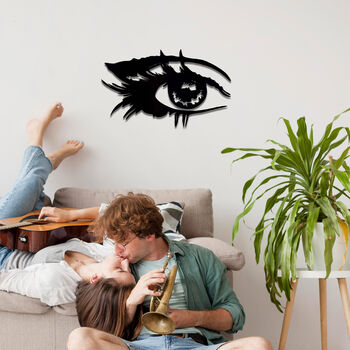 Womans Eye Wooden Wall Art Modern Gaze Decor, 10 of 10