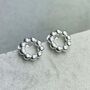 Sterling Silver Circle Studs Earrings, thumbnail 1 of 12