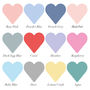 Personalised New Baby Heart Print Blue, thumbnail 4 of 4