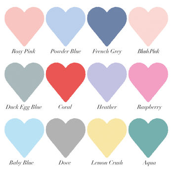 Personalised New Baby Heart Print Blue, 4 of 4