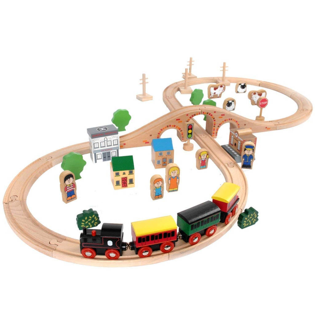 Train Set And Accessories By Oskar & Catie | notonthehighstreet.com