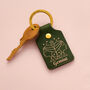 Personalised Zodiac Leather Keyring, thumbnail 1 of 8