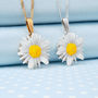 Hand Painted Daisy Pendant Necklace, thumbnail 1 of 4