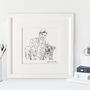 Personalised Pet And Me Sketch, thumbnail 2 of 3