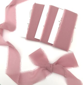 Faux Silk Ribbon With Frayed Edge Wedding Ribbon, 11 of 12