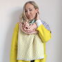 Beach Hut Knitted Scarf, thumbnail 7 of 9