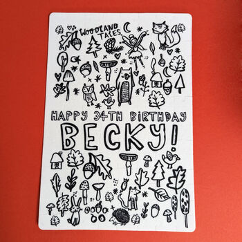 Personalised Colour It In Jigsaw Birthday Card, 3 of 5