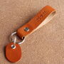 Personalised Leather Key Fob / Key Ring, thumbnail 4 of 9