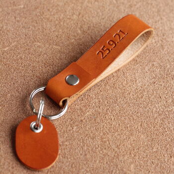 Personalised Leather Key Fob / Key Ring, 4 of 9