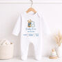 Personalised Baby Birth Announcement Outfit, thumbnail 4 of 9