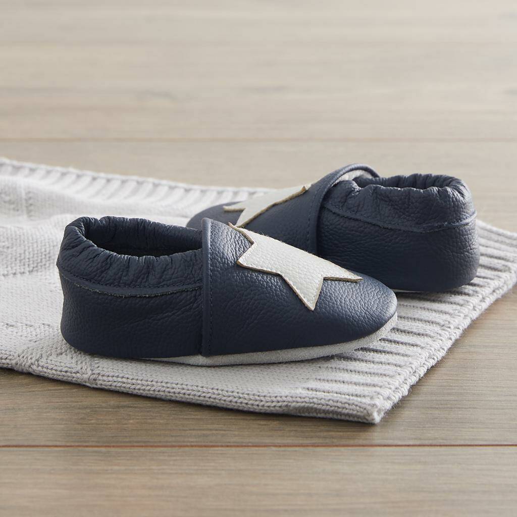 distressed shoes with star