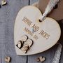 Personalised Twins Naming Day Or Christening Heart, thumbnail 3 of 7