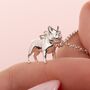 Personalised French Bulldog Sterling Silver Necklace, thumbnail 2 of 10