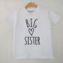'Big Sister Heart' Announcement T Shirt, thumbnail 3 of 6