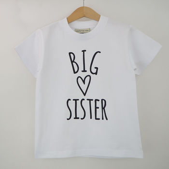 'Big Sister Heart' Announcement T Shirt, 3 of 6