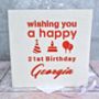 Personalised Laser Cut Happy Birthday Card, thumbnail 1 of 4