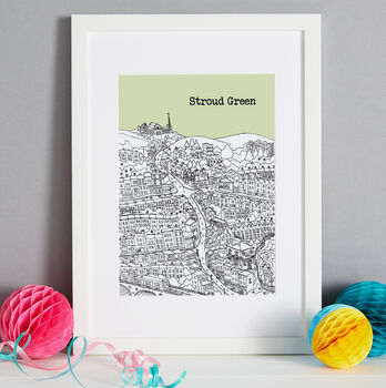 Personalised Stroud Green Print, 6 of 10