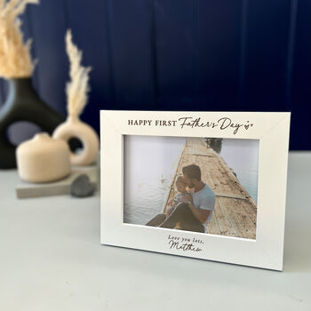 Personalised First Father's Day Photo Frame Gift, 7 of 9