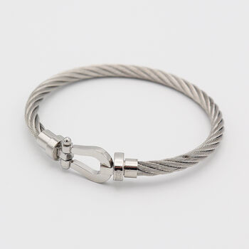 Personalised Horseshoe Metal Bracelet, 9 of 9